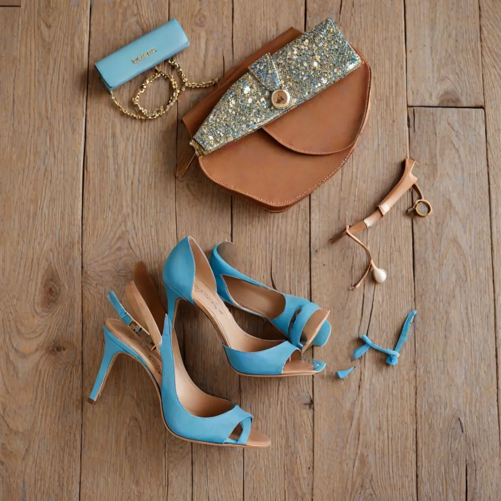 Jakie buty i torebkę założyć do niebieskiej sukienki?