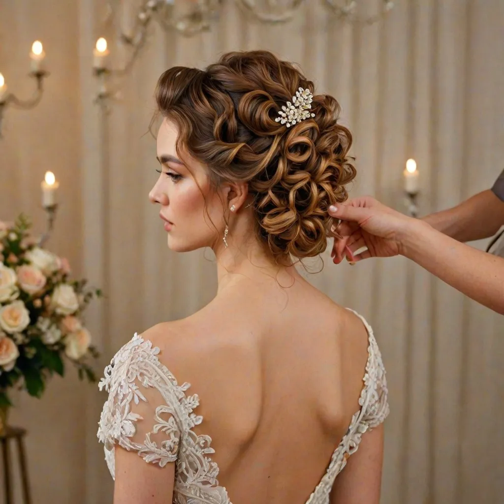 Jak upiąć kręcone włosy na wesele?