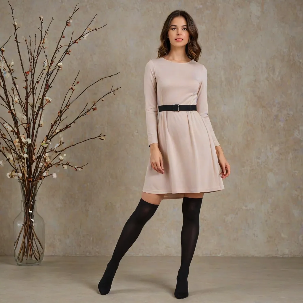 Jaka sukienka do czarnych rajstop?