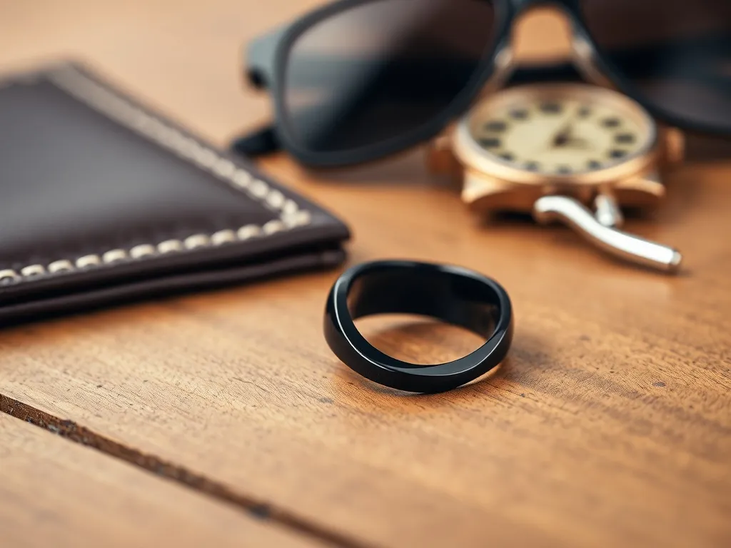 Czarny pierścionek męski: co oznacza jego noszenie?